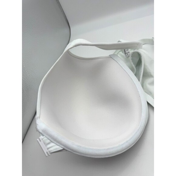 Leading Lady 5415 The Brigitte White Racerback Front Close Underwire Bra 42DDD - Picture 7 of 9